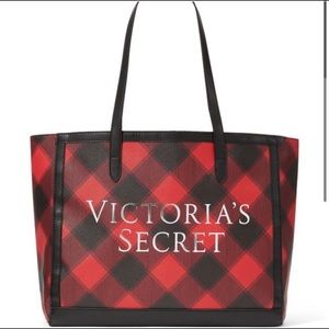 - BRAND NEW WITH TAGS: Victoria's Secret plaid tote